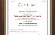 Participation in Yoga Appreciation Programme